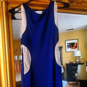 Elegant Navy Blue Cocktail Dress